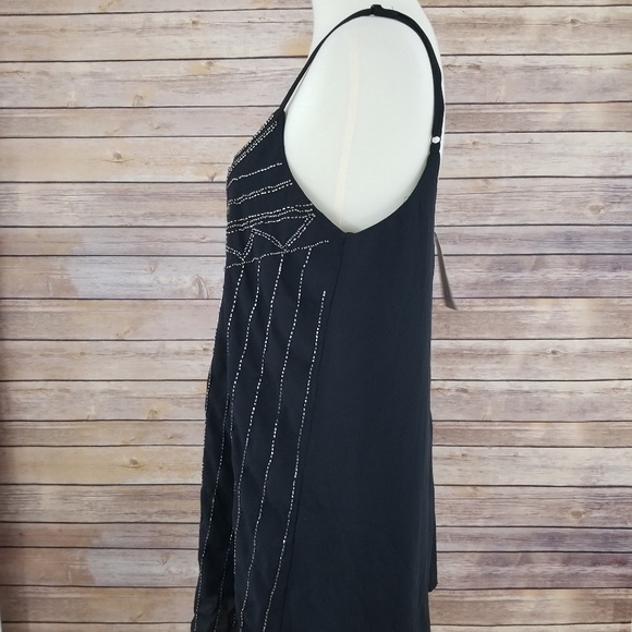 Tobi Black Spaghetti Strap Embellished Party Dress - Picture 3 of 8